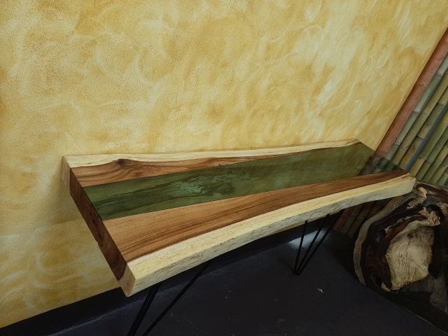 Nightstand, Wood console, Dense wood, Acacia wood, Massive wood, Hallway console
