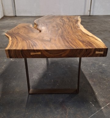 Large acacia slab table (6)